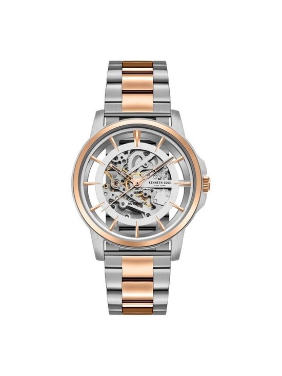 NWT Kenneth Cole New York Automatic Skeleton Dial Men\'s Watch
